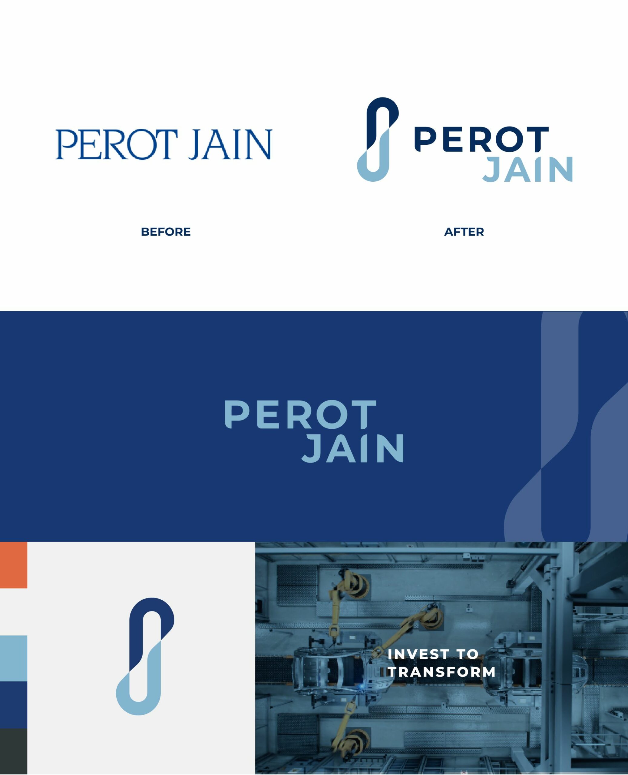 Perot Jain logos