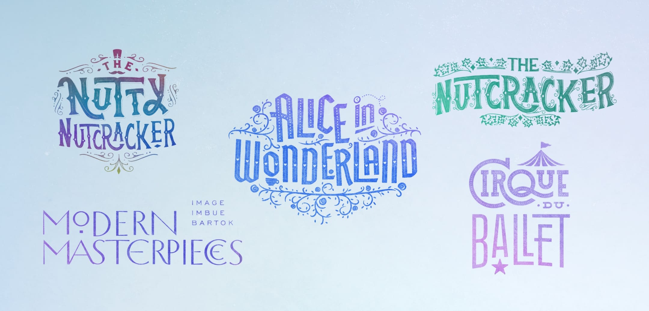 Type Treatments - A Year of Splendor Texas Ballet Theater